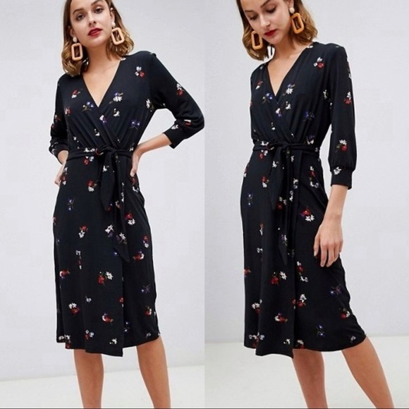 ASOS Dresses & Skirts - ASOS Warehouse Floral Print Wrap Dress